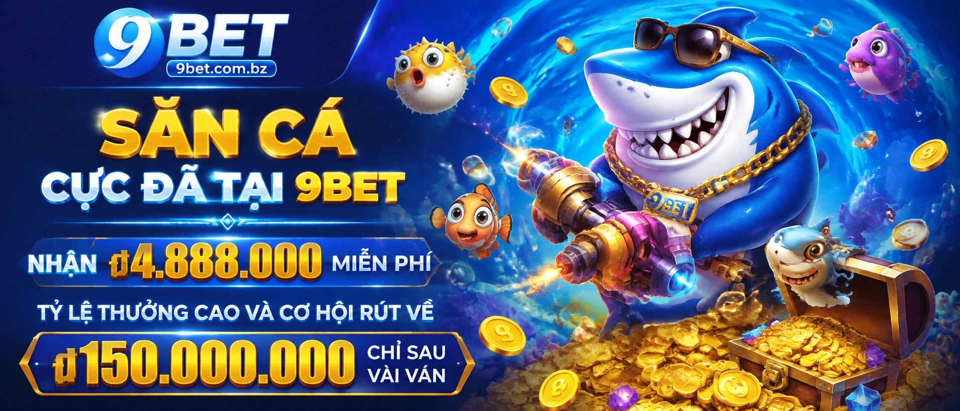 9bet fish banner 3
